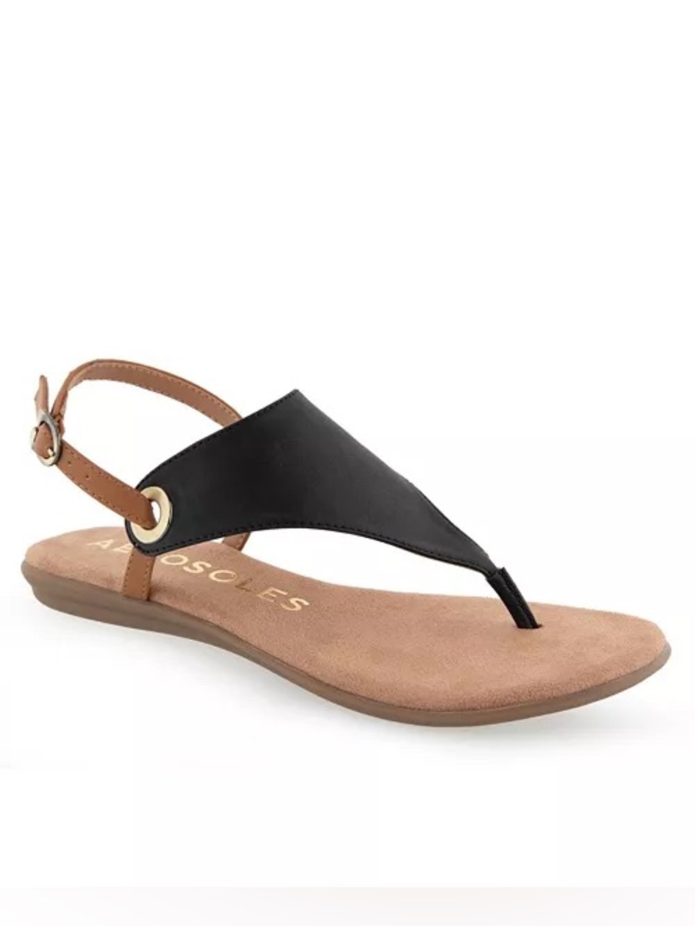 Aerosoles Conclusion Sandals Navy Blue/Silver Size 6 - Picture 2 of 5